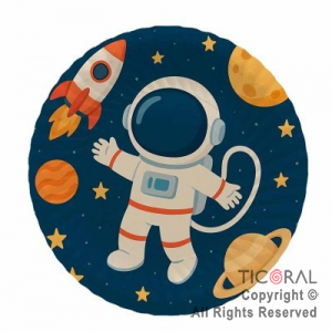 ASTRONAUTA PLATO CHICO x 8